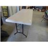 Image 2 : Folding Plastic Table 71'' x 30'' x 30'' 