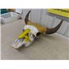 Image 3 : Painted Cow Skull 20'' Across at Horns