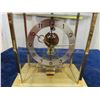 Image 2 : German Brass and Glass Battery Operated Clock