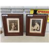 Image 1 : Pair of Antique Framed Prints 15'' x 17''