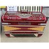 Image 2 : A. Guerrini & Sons Accordian with Case - Beautiful Red Machine, 