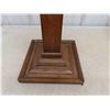 Image 2 : Antique Solid Oak Pedastal Plant Stand 33'' Tall Excellent Condition