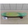 Image 1 : 1970s Universal Skateboard with Green Yellow Swirl Polypropylene