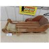 Image 2 : Outstanding Antique Oak Homemade Childs Sleigh - Use it or Display