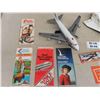 Image 2 : 2 Vintage Toy Battery Operated Airplanes , Vintage Airline Schedules, 