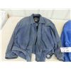 Image 2 : Pair of Vintage Leather Jackets - One Size 16, One Size Large - 