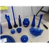 Image 2 : Cobalt Blue Glassware , Vase, Center Piece, Bottles