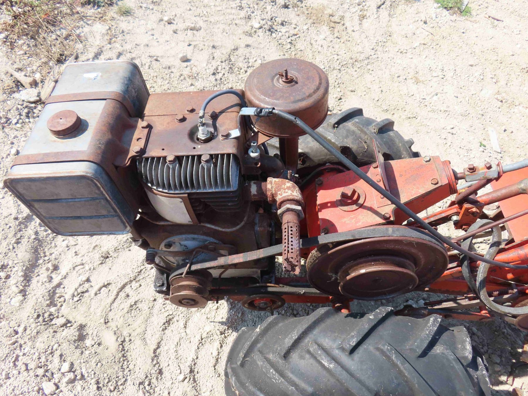 Vintage Walk Behind Mower with Roto-tiller Attachment - Briggs