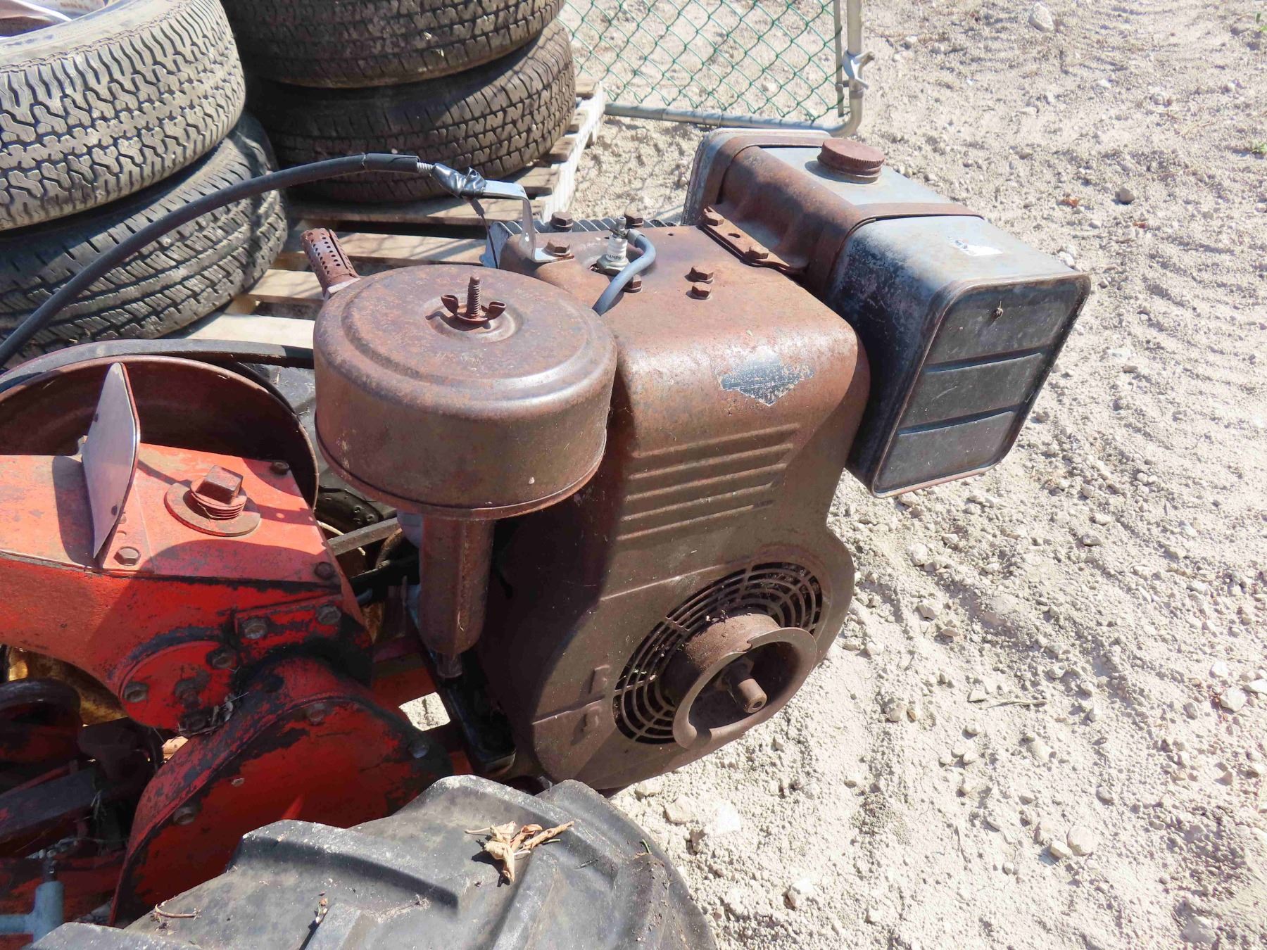 Vintage Walk Behind Mower with Roto-tiller Attachment - Briggs