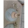 Image 2 : 3 Frosted Lamp Hanging Lights 10'' Diameter