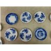 Image 2 : Assorted Flow Blue Butter Pad Dishes - 16 Total, * Paragon Vinegar Dish ?