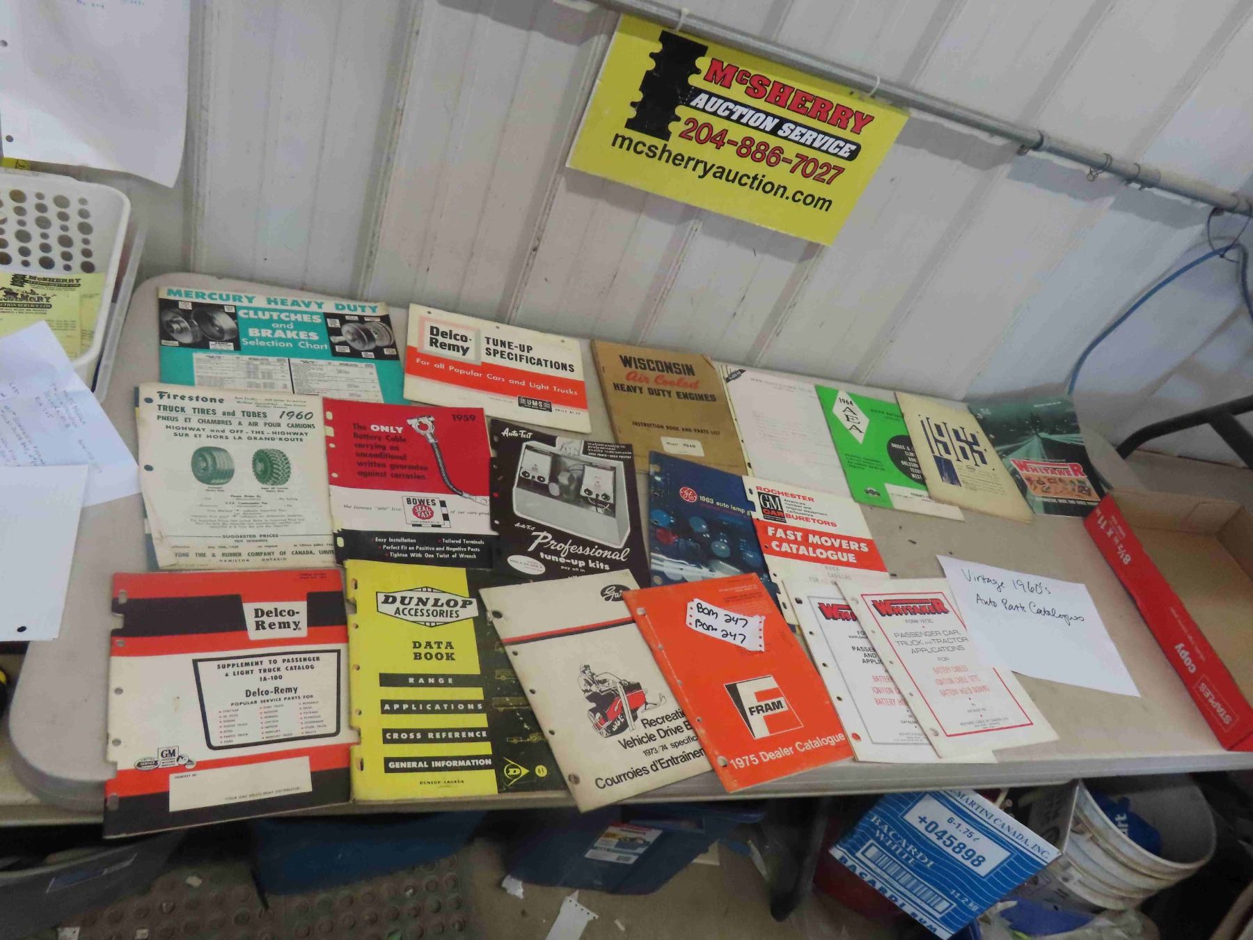 1960s Vintage Auto Parts Catalogs