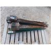 Image 1 : 5 Used Metal Post Stakes 3.5" x 3.5" Opening