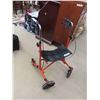 Image 1 : Side Kick 4 Wheel Walker/ Kneeler Seat Combo with Brakes 