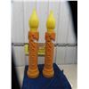 Image 1 : (2) Blow Mold Candles - Both Say ' NOEL' + 40" Tall 