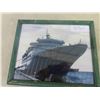 Image 2 : Framed Ship Photo 9" x 11" 