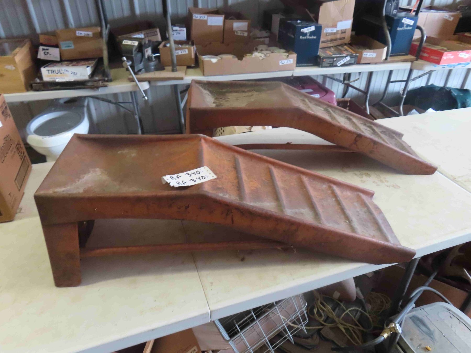 Set of 2 Heavy Metal Car Ramps