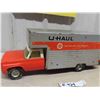 Image 2 : Nylint Uhaul Truck 6" x 8" x 18" + Trailer 5" x 5" x 7" - Pressed Metal, NO Grill