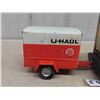 Image 7 : Nylint Uhaul Truck 6" x 8" x 18" + Trailer 5" x 5" x 7" - Pressed Metal, NO Grill