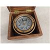 Image 2 : Compass in Oak Box - Box Measures 4.5" x 4.5" x 6" 