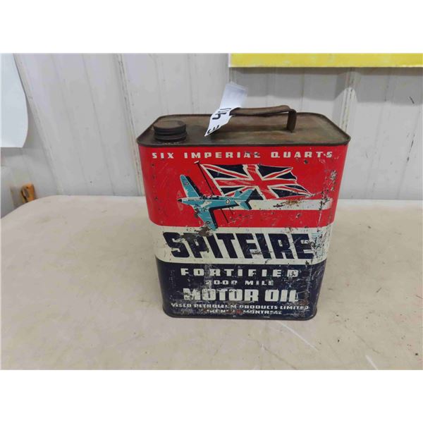Spitfire Motor Oil Tin - 6 Quarts