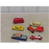 Image 1 : 7 Dinky Toys ; Bus, Ambulance, Cars, Race Car Trailer 