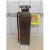 Image 1 : Antique Copper Fire Extinguisher 24" Tall