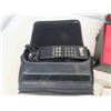 Image 2 : Assorted Goodies ; Early Motorola Cell Phone in Bag, Black Storage Box, Grinder, 