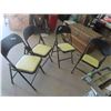 Image 1 : 4 Folding Card Chairs