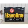 Image 1 : Havoline Plexiglass Sign - Texaco 36" x 48" 