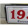 Image 2 : 1937 Coronation Porcelain Sign - Excellent Condition 11" x 23" 