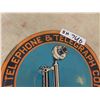 Image 3 : Lincoln Telephone + Telegraph Metal Sign 12'' Across