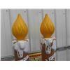 Image 2 : (2) Noel Candles Blow Moulds 38'' Tall 