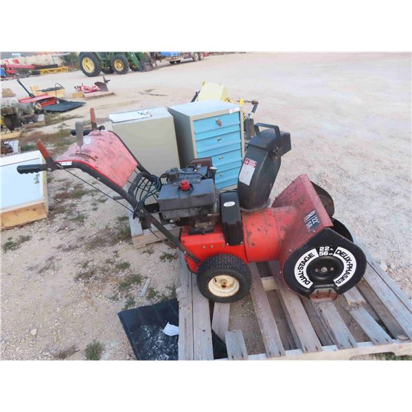 8 HP 22'' Snowblower with Electric Start and Cab- Has Compression