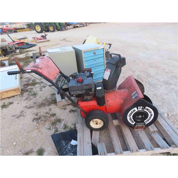 8 HP 22'' Snowblower with Electric Start and Cab- Has Compression