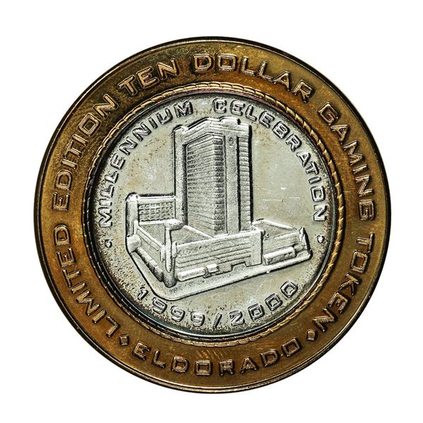 .999 Fine Silver Eldorado Reno, Nevada $10 Limited Edition Gaming Token