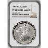 Image 1 : 1993-P $1 Proof American Silver Eagle Coin NGC PF69 Ultra Cameo