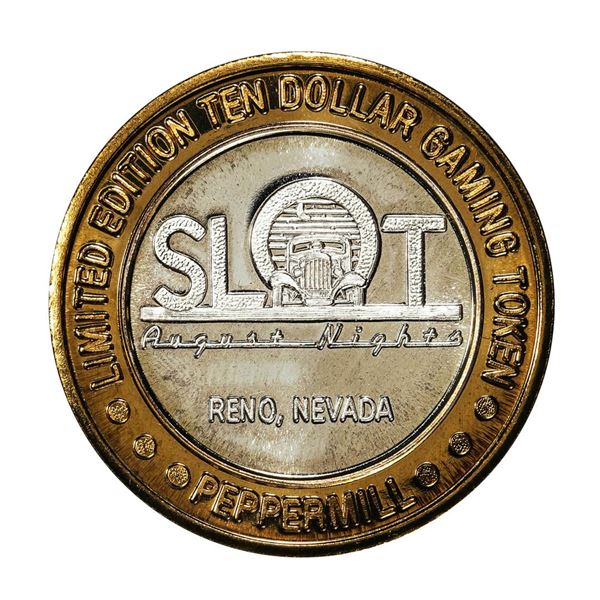.999 Fine Silver Peppermill Reno, Nevada $10 Limited Edition Gaming Token