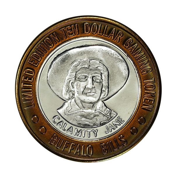 .999 Silver Buffalo Bills Resort & Casino Primm, NV $10 Limited Edition Gaming Token