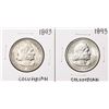 Image 1 : Lot of (2) 1893 Columbian Exposition Commemorative Half Dollar Coins