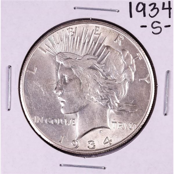 1934-S $1 Peace Silver Dollar Coin