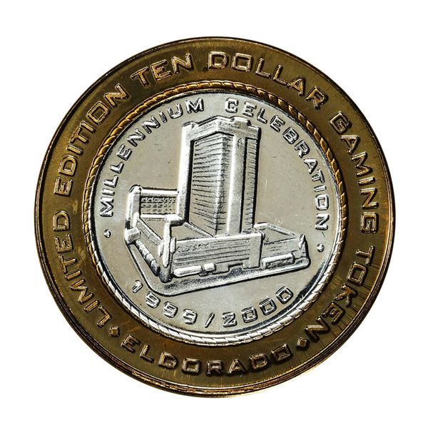 .999 Silver El Dorado Hotel & Casino Reno, Nevada $10 Limited Edition Gaming Token
