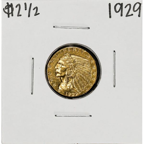 1929 $2 1/2 Indian Head Quarter Eagle Gold Coin