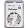 Image 1 : 1986-S $1 Proof American Silver Eagle Coin NGCX Proof 9.9 Ultra Cameo