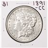 Image 1 : 1891-CC $1 Morgan Silver Dollar Coin