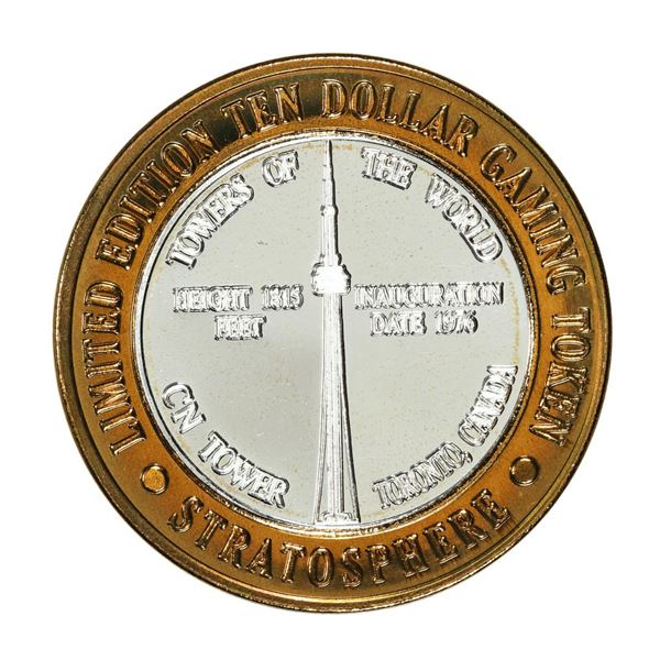 .999 Silver Stratosphere Las Vegas, Nevada $10 Casino Limited Edition Gaming Token