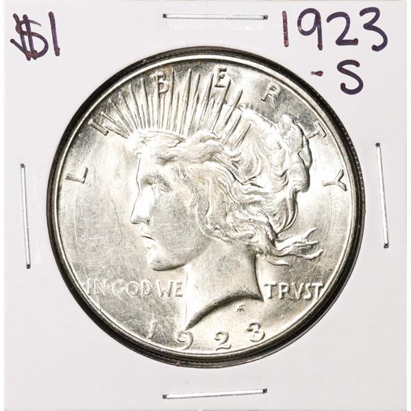 1923-S $1 Peace Silver Dollar Coin