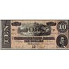 Image 1 : 1864 $10 Confederate States of America Note