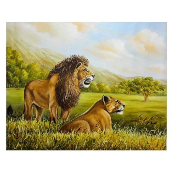 Vera Goncharenko "Father & Son" Original Oil on Canvas