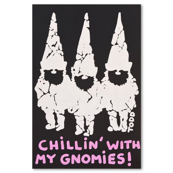 Todd Goldman "My Gnomies" Original Acrylic on Canvas